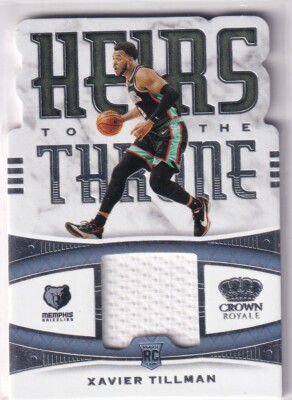 2020-21 Panini Crown Royale NBA No. HT-XAV Xavier Tillman Rookie Patch