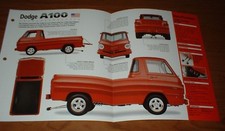 1965 Dodge A100 Original Imp Brochure Specs Info 65 A 100 273 Truck Pickup 64 66 1965 Dodge A100 Original Imp Brochure Specs Info 65 A 100 273 Truck Pickup 64 66