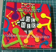 Dot Alphabet Rubber Stamp Collection 26 pc NO STAMP PAD
