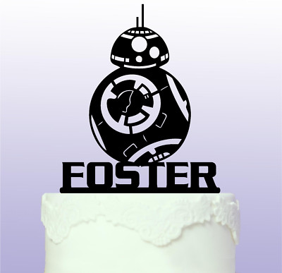 Personalisierter BB8 Acryl Cake Topper
