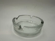 vintage small glass ashtray