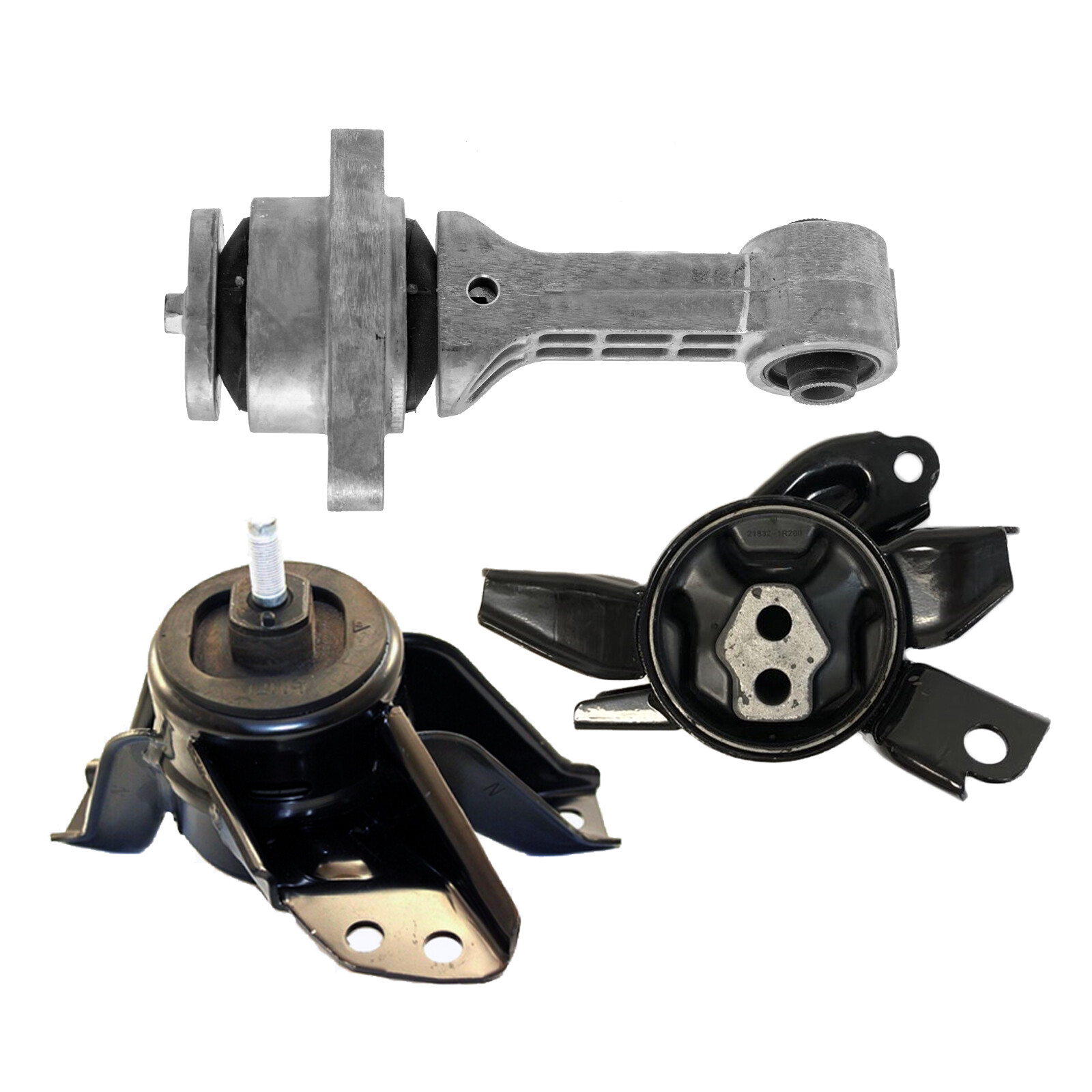 Engine, Trans & Torque Strut Mount Set 3PCS. 14-19 for Kia Soul 2.0L for Auto.