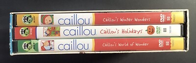 Caillou DVD Lot Holiday Favorites Fun and Games PBS Kids PLEASE