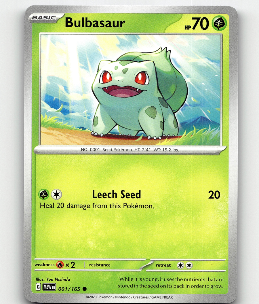 Pokemon Bulbasaur - 001/165 Scarlet & Violet - 151