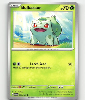 Pokemon Bulbasaur - 001/165 Scarlet & Violet - 151 | eBay