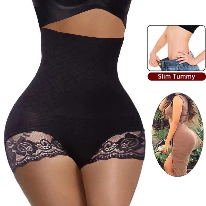 Women High Waisted Girdle Pants Bum Push Up Lift Enhancer Body