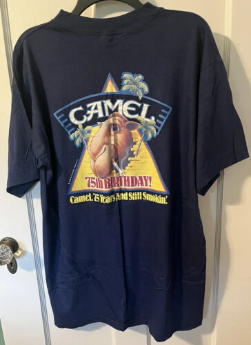 Vintage Camel 75th Birthday T Shirt 1988 Single St