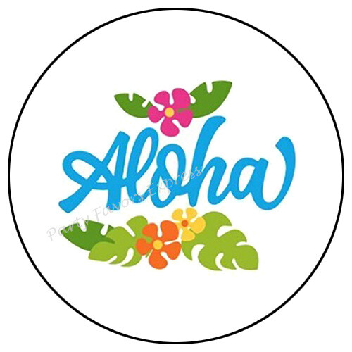 Alloha Label ALOHA ENVELOPE SEALS LABELS STICKERS PARTY FAVORS | eBay