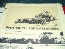 Bush Hog 1970-75 Tillage Parts List Disc Bedder Blades Plus 1981 Price List