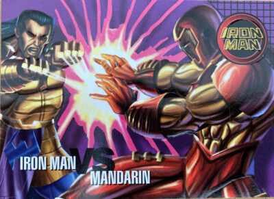 Marvel Vision Embossed Mandarin Iron Man #98 Fleer/Skybox 1996