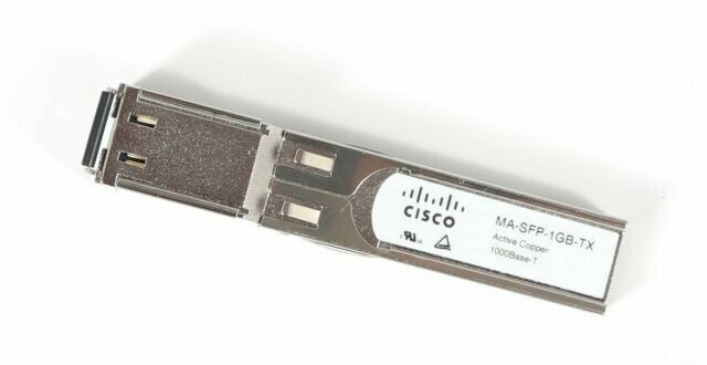 Cisco Meraki MA-SFP-1GB-TX ORIGINALE ricetrasmettitore di rete 1000 Mbit/s sfp
