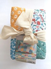 Pioneer Woman Quilt Shams Set Standard Size Floral Patch Fits 20x26 Inch Pillow