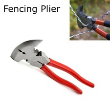 250mm Fencing Pliers Multi Tool Hammer Wire Cutter Nail Remover Clamp Pincer 10"