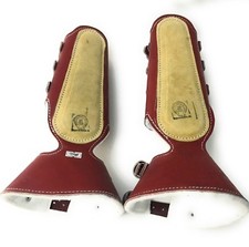 SADDLE HORSE LEG PROTECTOR BOOTS. CANILLERAS PARA CABALLO. CHARRO HORSE GEAR