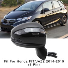 Right Side Mirror for Honda Fit Jazz 2014-2019 Electric with Turn Light 5 Pin