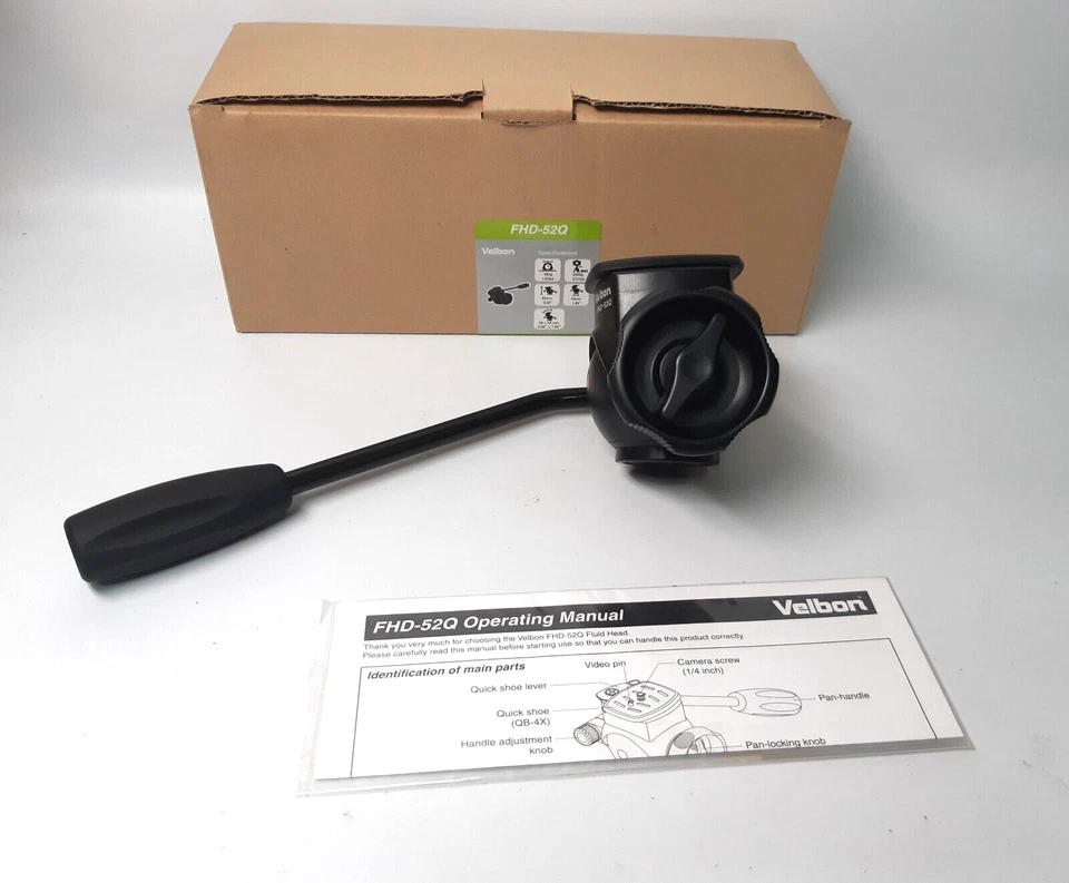 New Velbon Tripod Head FHD-52Q 2-Way Fluid Panhead –A25 - Image 4 of 4