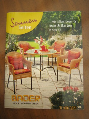 Sonderkatalog BADER 2012 ''Sonnen Seiten'' - Garten Mode Wäsche Wohnen Technik... 