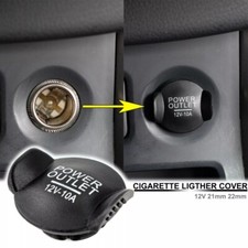 Universal 12v Auto Car Power Outlet Socket Plug Lighter Cigarette Cover Black