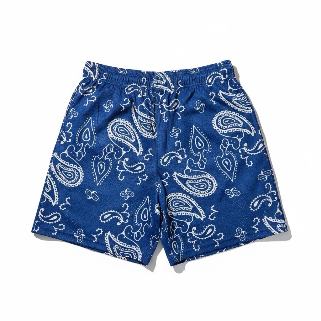 Eric Emanuel ショーツ S Eric Emanuel EE Paisley Mesh Shorts Blue White Size S New | eBay