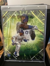 🔥 2025 FANATICS EMANATE SALVADOR PEREZ / 99 AUTO UNDER WRAPS KANSAS CITY ROYALS