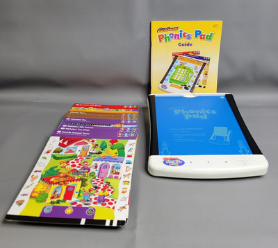 GEOSAFARI Phonics Electronic Learning Reading Pad Homeschool El-8910 w/ 64 Cards