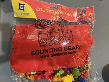 Rainbow Counting Bears w/ Matching Sorting Cups 67 Pcs Set  Storage Bag