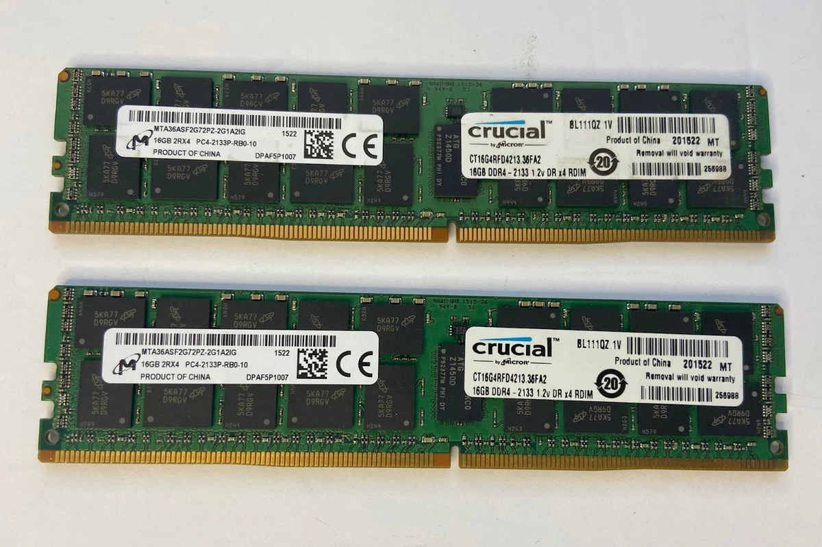 PC4-17000 (DDR4-2133) Bus Speed ECC RAM Computer Memory (RAM) for