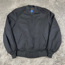 Neptune Garment Co Bomber Jacket Mens 44 Black Officer Wool Thinsulate Military