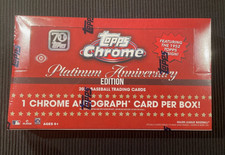 2021 TOPPS CHROME PLATINUM ANNIVERSARY HOBBY BASEBALL SEALED BOX
