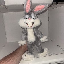 Vintage 1971 Bugs Bunny Plush Warner Bros. Looney Stuffed Toy 19" Mighty Star