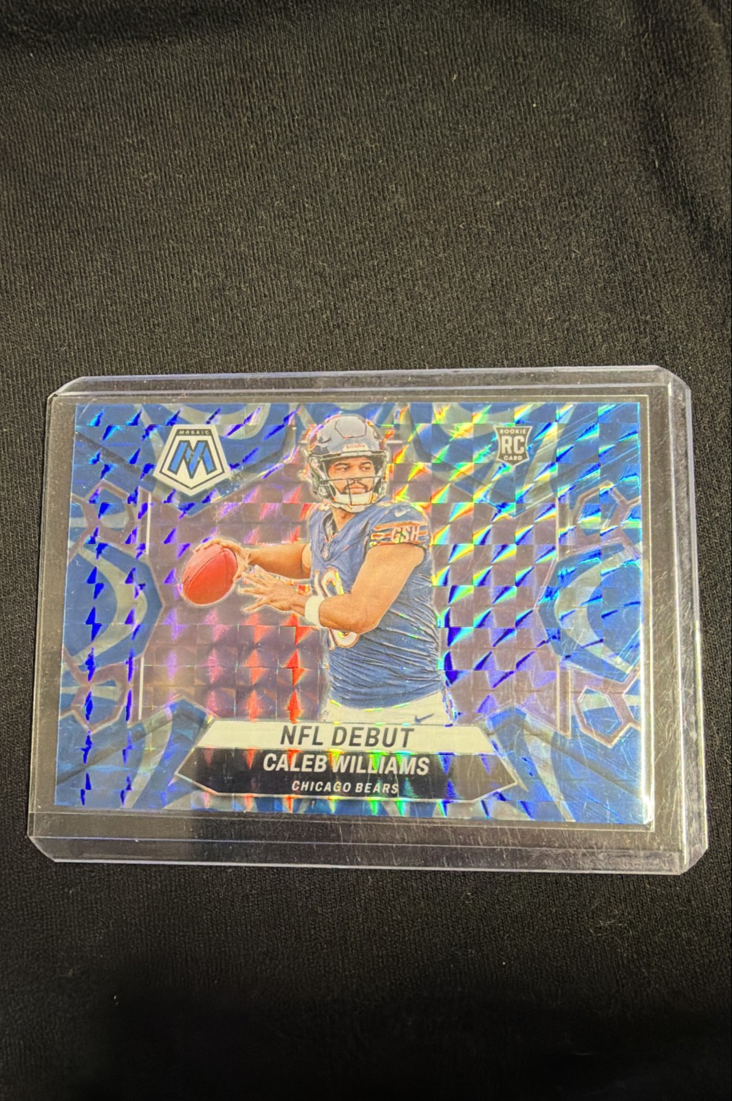2024 Panini Mosaic - NFL Debut Caleb Williams #289 Reactive Blue Mosaic Prizm
