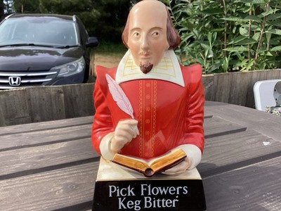 Vintage Blumen Fass Bitter Keramik Shakespeare Carlton Ware handbemalt 26 cm hoch