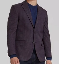 $295Tommy Hilfiger Mens 36S Check Modern Fit Sport Coat Brand New With Tags