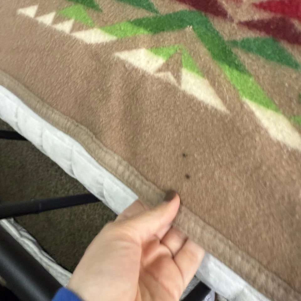 Pendleton Beaver State Wool Blanket Robe Southwest Geometric Tan Multicolor - Image 3 of 4