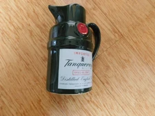 Vintage Tanqueray Gin Green Ceramic Pitcher Bar Jug England Barware