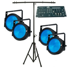 American DJ 4 Dotz Par LED Color-Mixing Lights w/ Stand  Obey 4 Controller