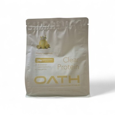 Oath Nutrition Clear Whey Protein Powder - Frosty Lemonade - 18 Servings Ex 7/27