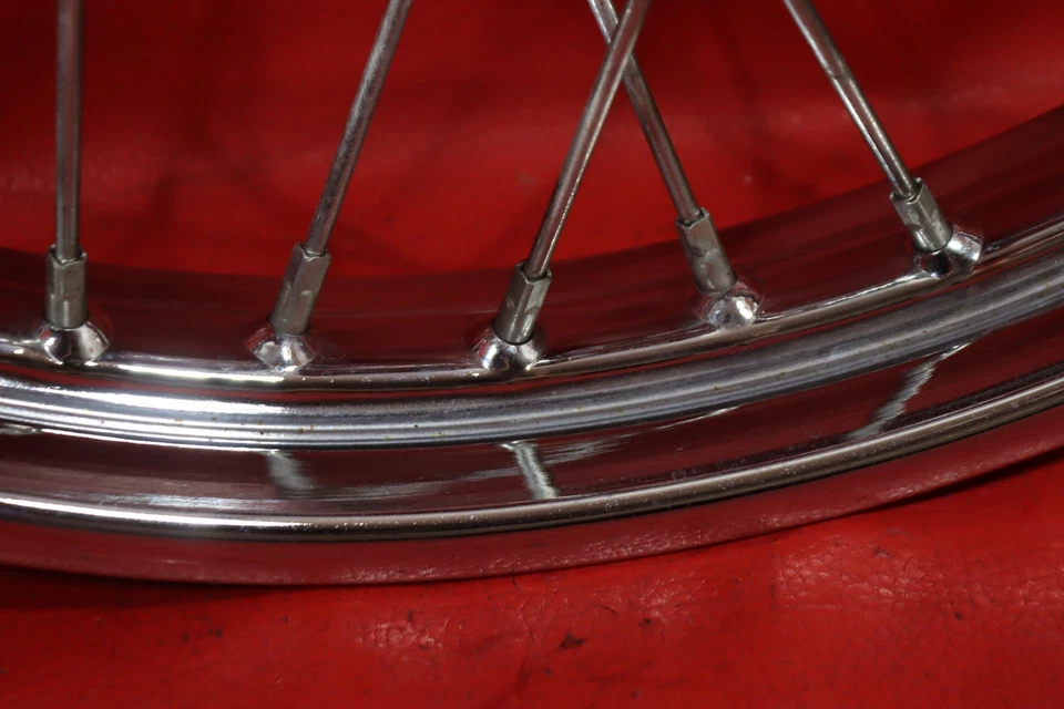 2000 HARLEY-DAVIDSON NIGHT TRAIN FXSTB FRONT WHEEL RIM 21" X 2.15 MINR BND VIDEO Foto 4 de 4