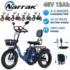 Narrak Semi-recumbent For Adult Electric Tricycle 48v Fat Tire 3-wheel N8 N3 New Narrak Semi-recumbent For Adult Electric Tricycle 48v Fat Tire 3-wheel N8 N3 New