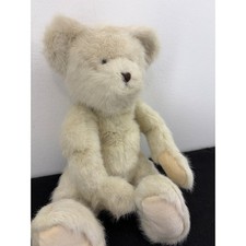 Boyds Collection Cream White Jointed Teddy Bear Plush 18 inch Vintage 90s