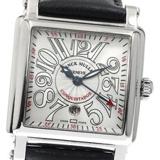 Orologio automatico da donna FRANCK MULLER Conquistador 10000 L data quadrante argento_884493