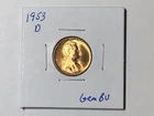 1953 D lincoln cent  BU  Nice Coin FREE SHIPPING!!!!