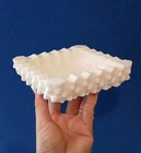 Vintage Fenton Milk Glass Hobnail Ashtray/ Trinket Dish 5"x5" inch