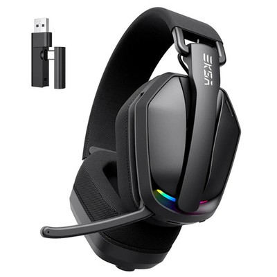 EKSA 2.4GHz Wireless Gaming Headphones With Mic USB/Type C Ultralight Foldable O