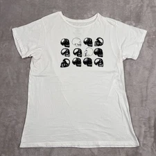 King Baby Studio Shirt Mens Medium White Skull Graphic Short Sleeve Crewneck