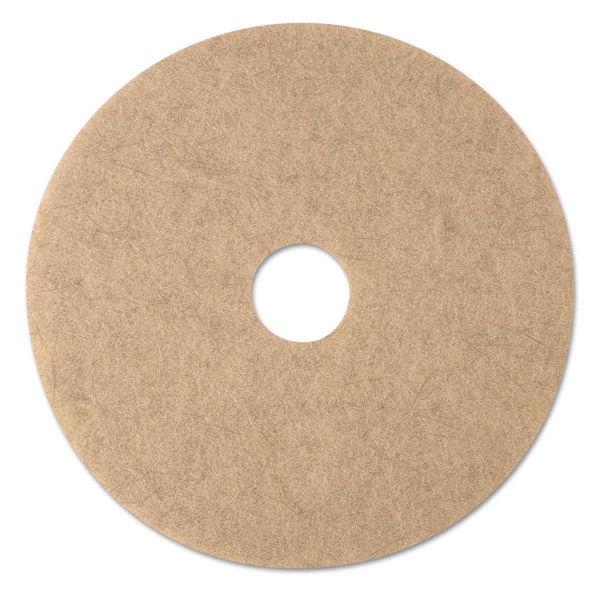 3M Floor Buffing Pad Tan 20" dia x 1" Non-Woven PES Fiber | 5/Case