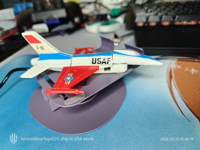 Vintage 1984 Remco Zybots Mach 1 F-16 Fighter Jet Plastic Robot Toy - Rare