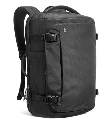 tomtoc Travel Backpack 28L, TSA Friendly Flight Approved Black-ripstop 