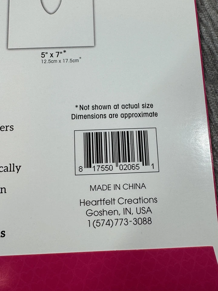 Tarjeta Heartfelt Creations 5x7 óvalos en capas blanca 5 piezas HCLC1-455-2 para hacer tarjetas Foto 3 de 3