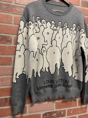 Size L - Louis Vuitton x Virgil Studio Jacquard Pullover | eBay